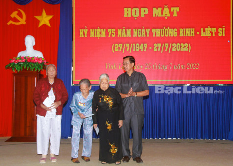 Huyện Vĩnh Lợi: Họp mặt 123 người có công với cách mạng tiêu biểu