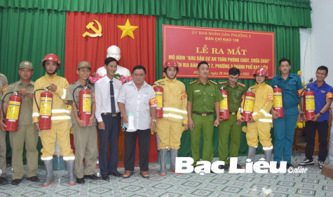 Ra mắt mô hình “Khu dân cư an toàn phòng cháy, chữa cháy” đầu tiên của tỉnh