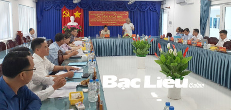 Ban Tuyên giáo Tỉnh ủy: Tọa đàm Đánh giá thực trạng học tập và làm theo tư tưởng, đạo đức, phong cách Hồ Chí Minh trong đội ngũ cán bộ, công chức cấp cơ sở tại huyện Vĩnh Lợi
