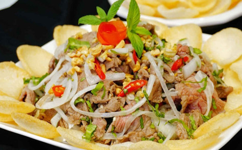 Gỏi bò bóp thấu