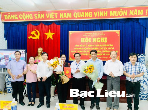 Công bố Quyết định công nhận Hội đồng trường Trường cao đẳng Kinh tế - Kỹ thuật Bạc Liêu