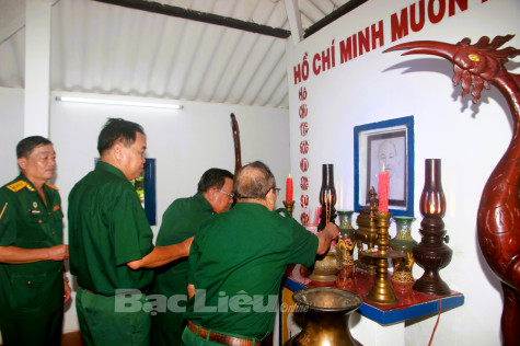 Hội Cựu chiến binh tỉnh báo công dâng Bác