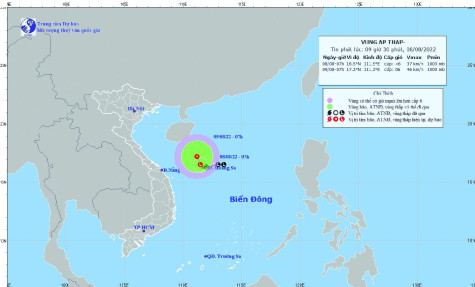 Vùng biển Bạc Liêu có gió mạnh cấp 5, cấp 6, biển động