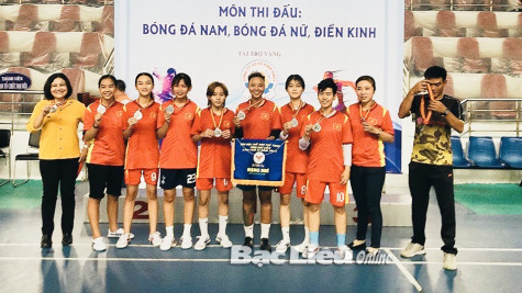 Đại hội TD-TT tỉnh Bạc Liêu lần thứ VI, năm 2022: Huyện Phước Long vô địch môn bóng đá nữ