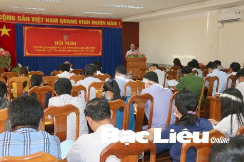 Gần 100 tập huấn viên hòa giải cơ sở được bồi dưỡng nghiệp vụ