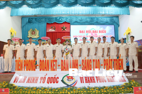 Đại hội đại biểu Đoàn TNCS Hồ Chí Minh Công an tỉnh Bạc Liêu lần thứ XI thành công tốt đẹp