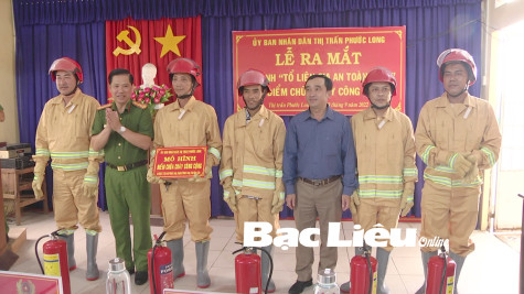 Huyện Phước Long: Ra mắt mô hình Tổ liên gia an toàn phòng cháy - chữa cháy và Điểm chữa cháy công cộng