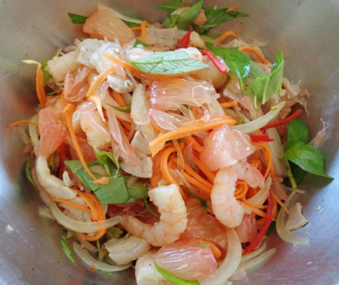 Ngon miệng với gỏi bưởi