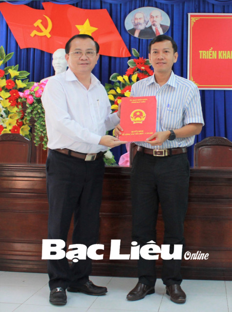 Ông Phạm Quốc Thắng giữ chức Phó Giám đốc Sở Giao thông - Vận tải