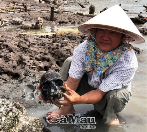 Phát hiện bộ hài cốt tại khu vực cửa Vàm Xoáy