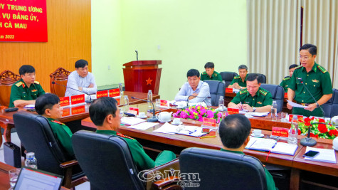 Quân ủy Trung ương giám sát chuyên đề đối với Đảng ủy, Bộ Chỉ huy BĐBP Cà Mau