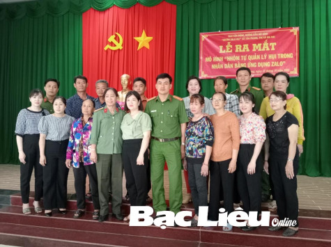 Ra mắt mô hình “Nhóm tự quản lý hụi trong nhân dân bằng ứng dụng Zalo” tại xã Tân Phong
