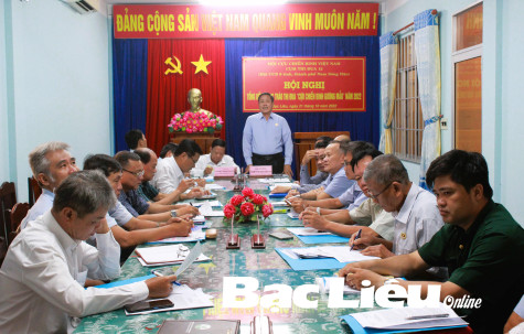 Bạc Liêu làm cụm trưởng Cụm thi đua Hội Cựu chiến binh Nam sông Hậu