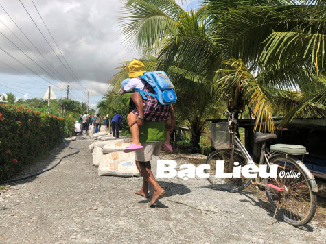Bờ vai của ông