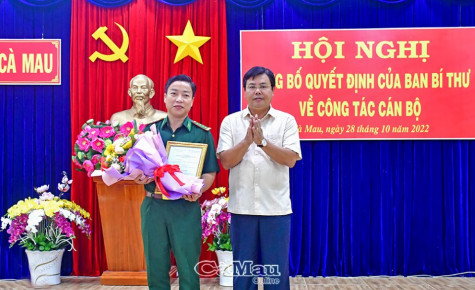 Đại tá Phạm Minh Giang tham gia Ban Chấp hành Đảng bộ tỉnh