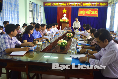 Giám sát việc thực hiện các dự án đầu tư xây dựng trường đạt chuẩn quốc gia tại huyện Phước Long