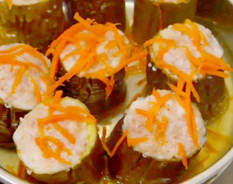 Cà tím hấp thịt - món ăn vừa lạ, vừa quen