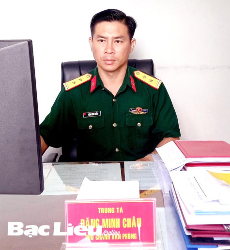 Trung tá Đặng Minh Châu: Gương mẫu trong thực hiện nhiệm vụ
