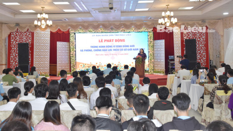 Bạc Liêu phát động Tháng hành động vì Bình đẳng giới và phòng, chống bạo lực trên cơ sở giới năm 2022