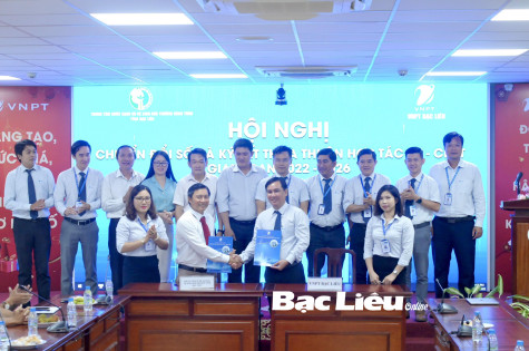 VNPT Bạc Liêu và Trung tâm Nước sạch và Vệ sinh môi trường nông thôn: Ký kết thỏa thuận hợp tác áp dụng khoa học - công nghệ vào sản xuất, kinh doanh