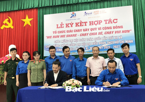 Ký kết phối hợp tổ chức giải chạy bộ vì cộng đồng