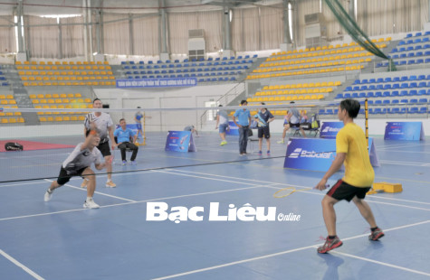 Trên 130 vận động viên tham gia giải cầu lông tỉnh Bạc Liêu mở rộng