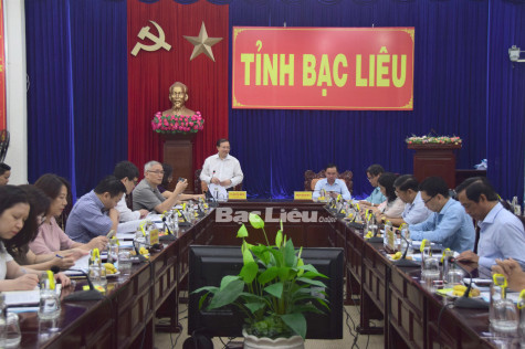 Thứ trưởng Bộ VH-TT&DL - Tạ Quang Đông làm việc với Bạc Liêu về Nghị quyết số 27 của Ban Chấp hành Trung ương khóa X