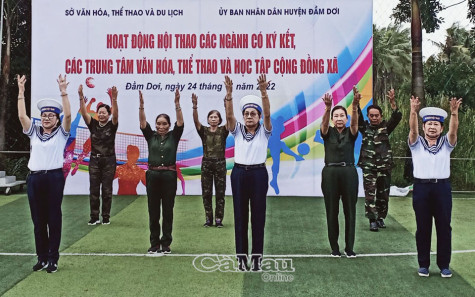 Giao lưu thể thao các Trung tâm Văn hóa, Thể thao - Học tập cộng đồng