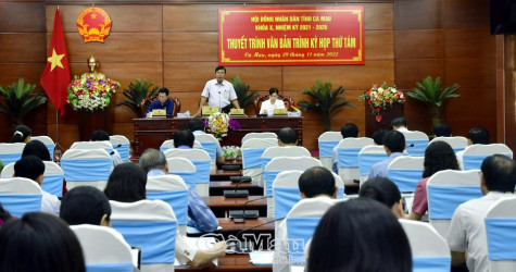 Thuyết trình các nội dung sẽ trình Kỳ họp thứ Tám, HĐND tỉnh