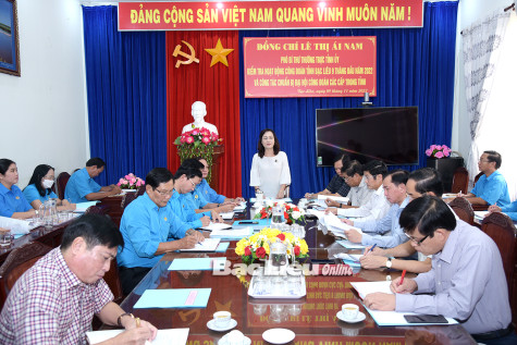 Khẩn trương chuẩn bị Đại hội Công đoàn các cấp nhiệm kỳ 2023 - 2028