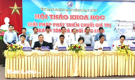 Nâng tầm chuỗi giá trị liên kết ngành Tôm