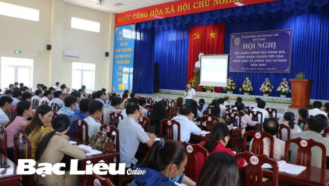 Tập huấn đánh giá, công nhận chuẩn tiếp cận pháp luật năm 2022