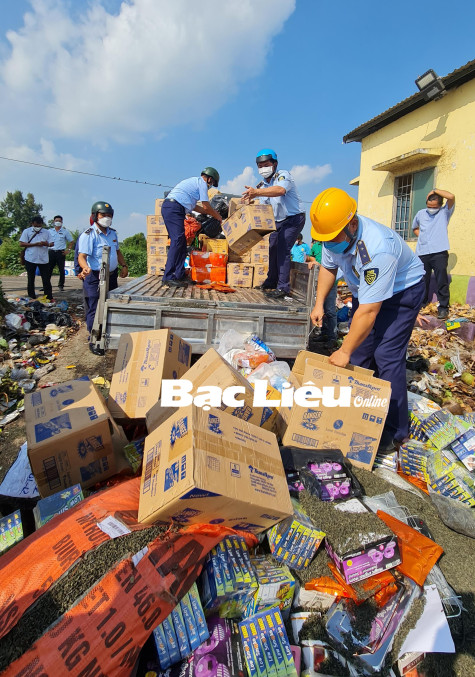 Cục Quản lý thị trường tỉnh: Tiêu hủy số lượng lớn hàng hóa không rõ nguồn gốc, hàng nhập lậu