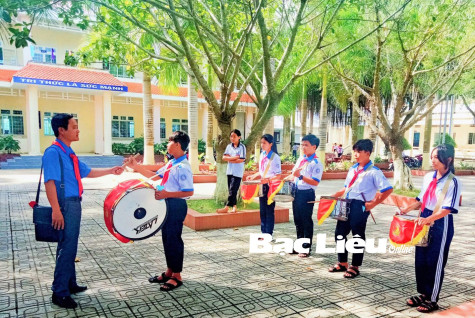 Phòng GD-ĐT TX. Giá Rai tổ chức sinh hoạt cụm Đoàn - Đội tháng 12/2022