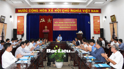 UBND tỉnh: Hội nghị chuyên đề công tác quản lý, bảo trì kết cấu hạ tầng giao thông