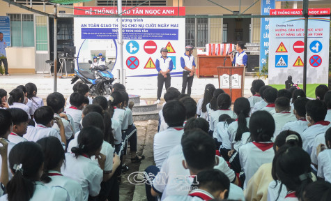 Nâng cao kiến thức an toàn giao thông cho học sinh