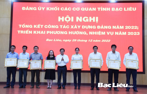 Đảng ủy Khối các cơ quan tỉnh tổng kết công tác xây dựng Đảng năm 2022