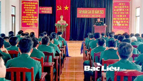 Bộ Chỉ huy Quân sự tỉnh: Tập huấn cán bộ năm 2023
