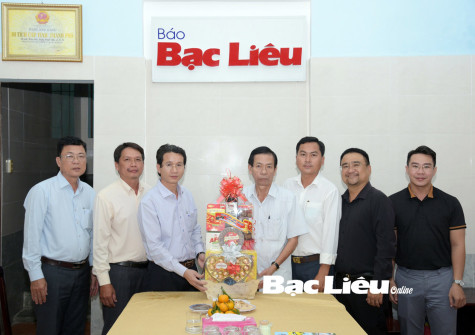 Nhiều địa phương, đơn vị thăm và chúc tết Nguyên đán Báo Bạc Liêu