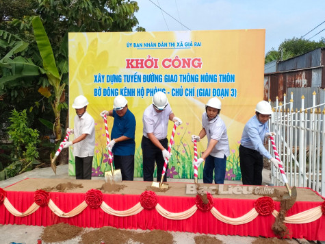 TX. Giá Rai: Đầu tư nâng cấp xây dựng tuyến đường phía bờ Đông kênh Hộ Phòng - Chủ Chí