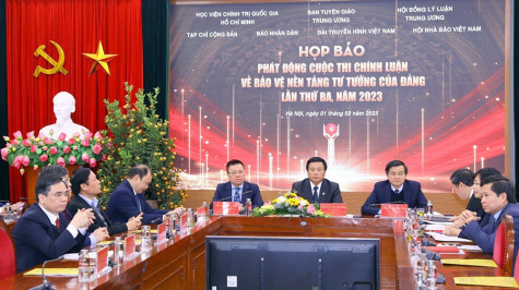 Phát động "Cuộc thi chính luận về bảo vệ nền tảng tư tưởng của Đảng lần thứ Ba, năm 2023"