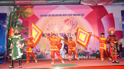 Đa dạng nhiều tiết mục trong chương trình Ngày thơ Việt Nam tại Bạc Liêu