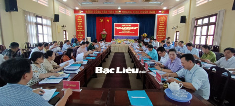 Đoàn cán bộ tỉnh kiểm tra, thẩm định bộ tiêu chí xây dựng NTM nâng cao tại 2 xã Ninh Quới và Vĩnh Lộc