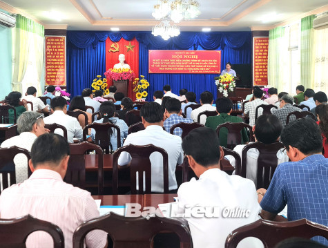 TP. Bạc Liêu: Sơ kết việc xây dựng TP. Bạc Liêu trở thành đô thị loại I