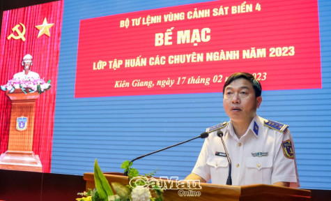 Nâng cao nghiệp vụ toàn diện Vùng Cảnh sát biển 4