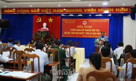 Hội thi Cán bộ “Dân vận khéo” khởi động từ quý II