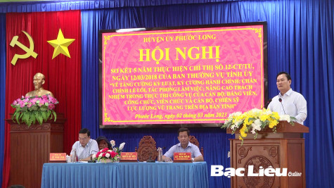 Huyện Phước Long: Sơ kết 5 năm thực hiện Chỉ thị 12 của Ban Thường vụ Tỉnh ủy