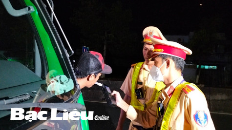 Bạc Liêu “mạnh tay” xử lý lái xe vi phạm nồng độ cồn