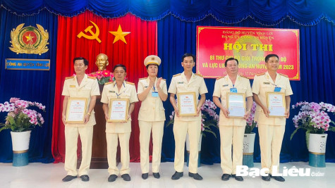 Công an huyện Vĩnh Lợi tổ chức Hội thi Bí thư Chi bộ giỏi