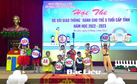 70 thí sinh tham gia hội thi “Bé với giao thông” cấp tỉnh năm học 2022 - 2023